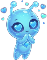 AVOR holding a heart